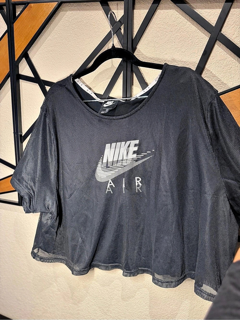 Nike Air Graphic Mesh Top Black